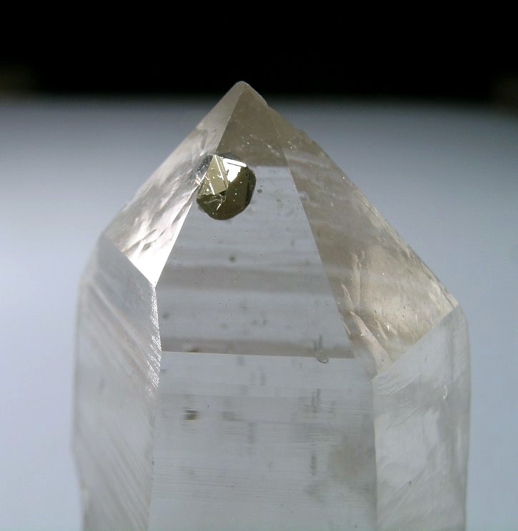 quartz with pyrite inclusion, included